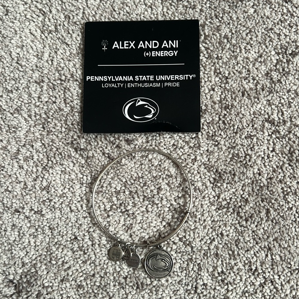 Penn State Alex and Ani Silver Bracelet